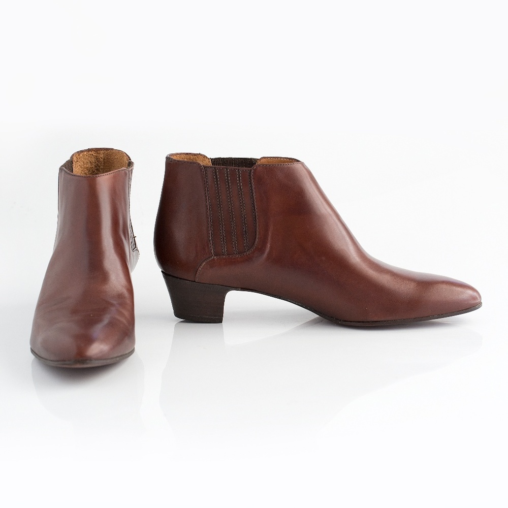 NWT RALPH LAUREN Genuine Brown Leather Boooties